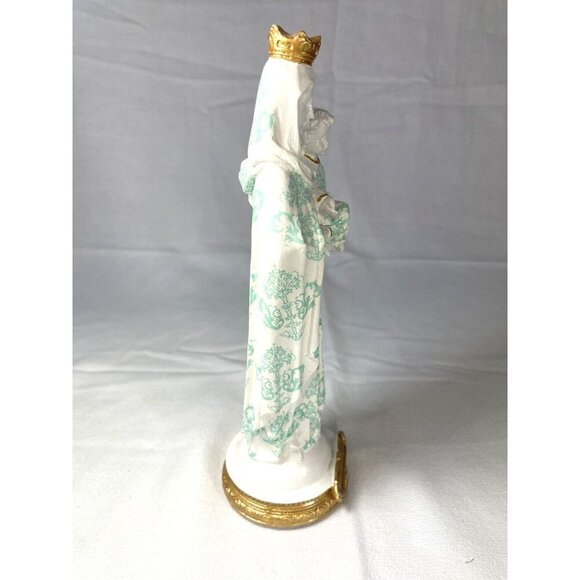 Our Lady of Mount Carmel Statue of Mary and Baby Jesus Made in Columbia 8.5" - Picture 6 of 7